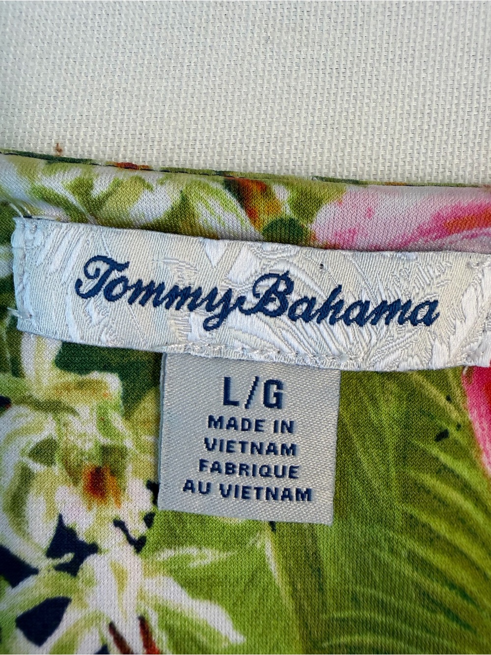Tommy Bahama Paradise Perfect Island Navy Green Pink Drop Waist Maxi Dress L - Picture 7 of 10